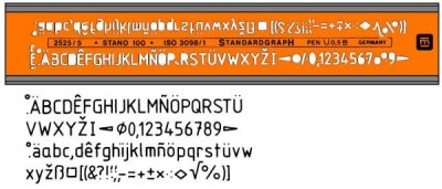 Standardgraph stano.100 ISO B 3098/1 Mittel. ger. 1 Stück