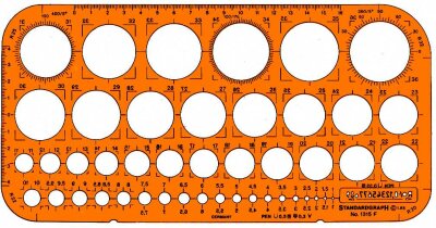 Kreisschablone STANDARDGRAPH 1315F
