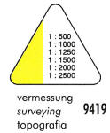 Standardgraph Dreikantmaßstab VERMESSUNG 1 Stück