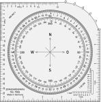 Standardgraph Kartenwinkelmesser 1 Stück