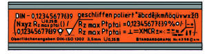 Standardgraph Oberflächenzeichenschablone 5 mm 1 Stück