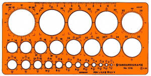 Kreisschablone STANDARDGRAPH 1316