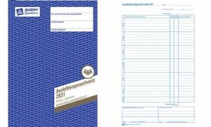 Zweckform 1759 Lohn-/Gehaltsabrechnung, DIN A4, selbstdurchschreibend, 2 x 40 Blatt/10 Stück, weiß, gelb