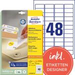 Zweckform L4736REV-25 Universal-Etiketten - 45,7 x 21,2...