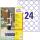 Avery Zweckform Universaletikett 40mm Papier weiß 2.400 Etik./Pack.