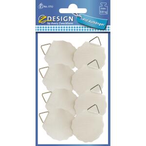 Zweckform Bildaufhänger Ø30 mm Leinen 3732 selbstklebend 8 St.