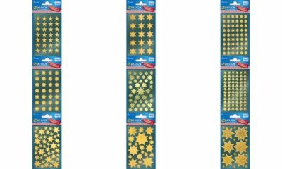 Zweckform Weihn.Schmucketikett Sterne 52806 gold sort.
