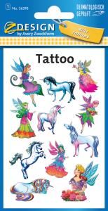 Zweckform Tattoo Elfen+Einhorn fbg. 56390
