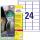 Zweckform L7912-10 Ultra-Resistente Folien-Etiketten - A4, 240 Stück, 63,5 x 33,9 mm, 10 Blatt weiß