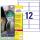 Zweckform L7913-10 Ultra-Res. Folienetiketten 99,1x42,3 weiß