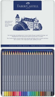 Faber Castell Aquarellstift Gofa 3,3mm 24er Metalletui