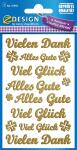 Zweckform 55993 Goldline Schmucketikett Schriftzüge