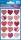 Zweckform 57521 Foliensticker Schmucketikett Herzen rot/pink