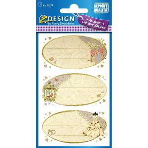 Zweckform 55177 Sticker Hochzeit Siegel