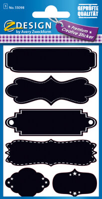 Zweckform 55098 Sticker Tafel Rahmen