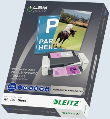 LEITZ Laminierhülle A4 UDT 100St 74840000 2x 250my