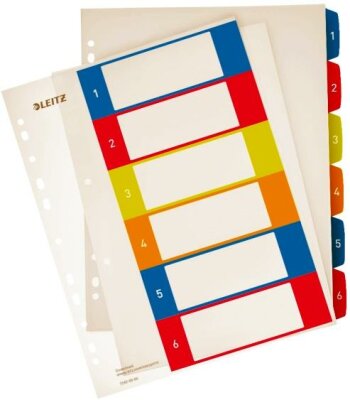 LEITZ Farbregister WOW A4 Überbr 16 Plastikregister WOW 16 A4 Überbreite