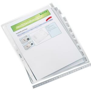 LEITZ Hüllenregister A4 blanko tra Prosp.hüllenregister A4 10tlg. mit Besch
