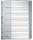 LEITZ 1281 Zahlenregister 131 PP A4 Überbreite 31 Blatt grau