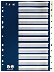 LEITZ Register A4 112 weiß mit blauem Deckblatt (Pappe)