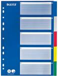 Register A4 blanko bunt 5tlg. mit blauem Deckblatt...