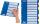 LEITZ Kunststoff-Register blanko A4 10-teilig farbig (80125600)
