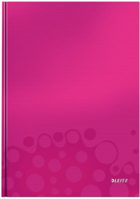 LEITZ 46261023 Notizbuch A4 WOW kar. pinkNotizbuch A4 kariert. Serie WOW pink