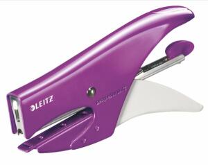 LEITZ Heftzange Wow met. violett Heftzange WOW mit Hinterlademechanik f