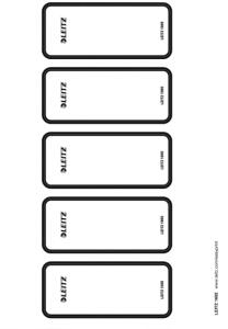 LEITZ Ordnerrückenschild 50ST grau 16920085 breit