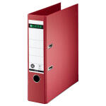 LEITZ Ordner Papier A4 80mm rot Einband aus Pappe (RC)...