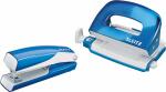 LEITZ 5561 Set Mini Locher Heftgerät NeXXt WOW blau...