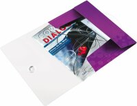 LEITZ 4599 Eckspannermappe WOW A4 PP violett