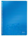 Collegeblock WOW A4 PP-Einband kariert blau metallic