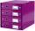 LEITZ Schubladenbox Wow met.violett Schubladenset Click und Store WOW mit 4 S