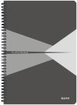 LEITZ Collegeblock Office PP A4 liniert grau Collegeblock...