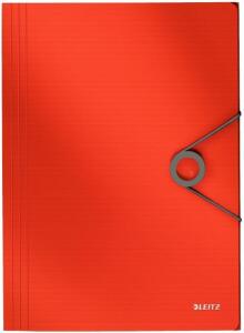 LEITZ 4563 Dreiflügelmappe Solid A4 PP hellrot