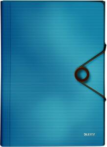 LEITZ 4579 Fächermappe Solid 6 Fächer A4 250Blatt PP hellblau