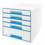 LEITZ Schubladenbox WOW CUBE blau metallic Schubladenbox...