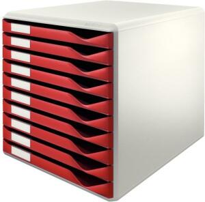 LEITZ Schubladenbox 10 Laden bordo FORM.SET 10SCH.BORD.52810028