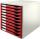LEITZ Schubladenbox 10 Laden bordo FORM.SET 10SCH.BORD.52810028