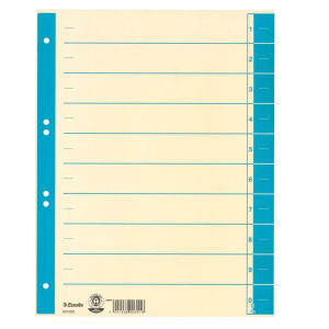 ESSELTE Trennblatt A4 hellblau Trennblatt A4 Tabe und Lochran