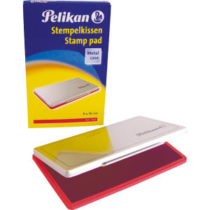 Pelikan Stempelkissen 1 rot Metallic-Gehäuse 9x16 cm
