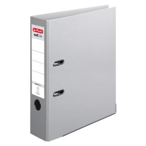 Herlitz Ordner maX.file protect+ A4 8cm gr Voll-PP-Folienbezug Wechselfenster