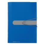 Herlitz Fächermappe PP 12F blau Gummizug...