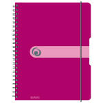 Herlitz Spiralblock to go A4 80Bl beere schwarz...