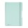 Herlitz Notizh.flex PP A4,2x40 Bl.kar.lin. minze,gelocht,Mikroperf. my.book