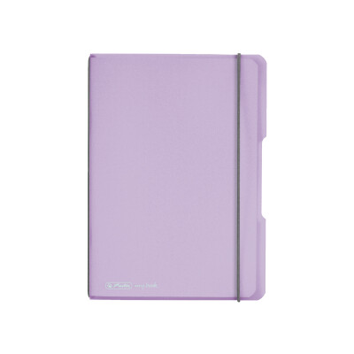 Herlitz Notizheft flex PP A5,40 Blatt,kar. flieder, my.book