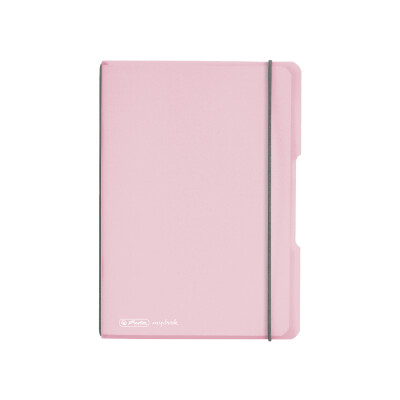 Herlitz Notizheft flex PP A5,40 Blatt,kar. rosé, my.book