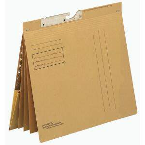 LEITZ 2183 PendelMehrfachhefter Combi vier kfm. Heftungen Natronkarton (RC) naturbraun
