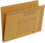 LEITZ Einstellmappe naturbraun Mit Org.Druck Bodenfalte...